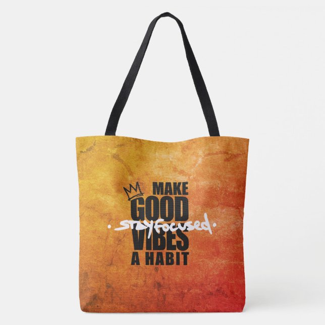 BLEIBE FOCUSED | Tasche (Rückseite)