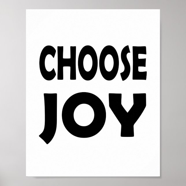 Bleibe Freude | Inspirationsstimmung Poster (Vorne)