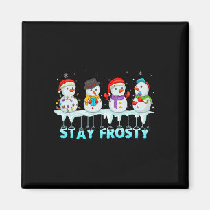 Bleibe Frosty Fun Weihnachten Cool Snowman Frauen Magnet