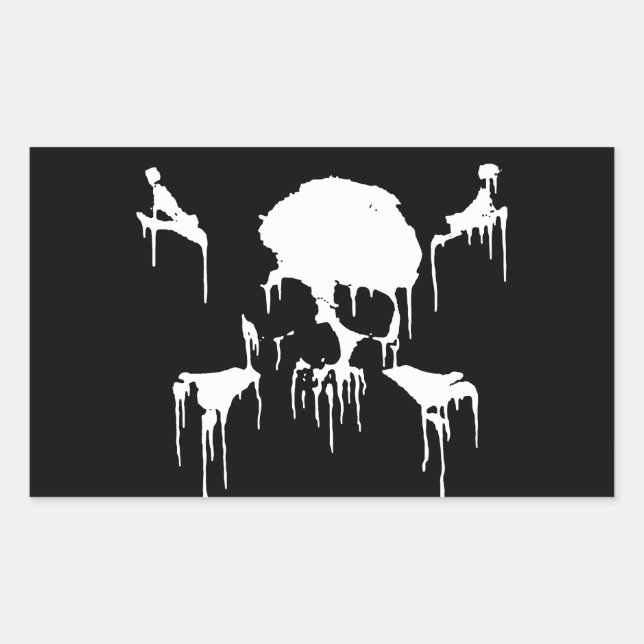 Bleibe Frosty Rechteckiger Aufkleber (Vorderseite)