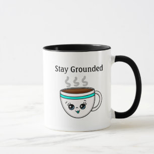 Bleibe gemachter, Niedlicher Kawaii Cartoon Kaffee Tasse