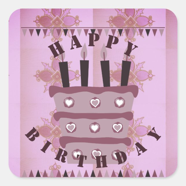 Bleibe gesegnet, vielleicht haben Sie viel mehr Gl Quadratischer Aufkleber (Vorderseite)