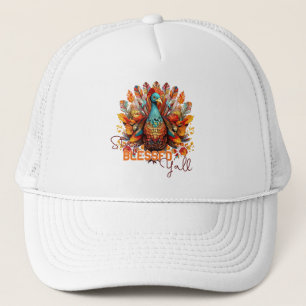 Bleibe gesegnet Y'all mit farbenfroher Türkei Truckerkappe