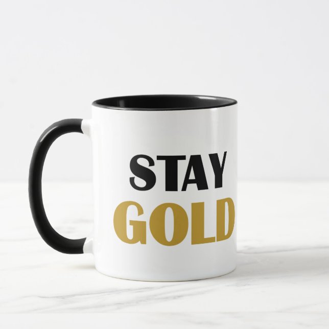 BLEIBE GOLD Inspiration Coffee Tasse (Links)