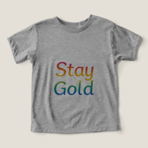 Bleibe Gold - Multicolor Inspiration Typografie