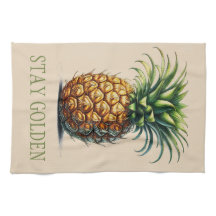 "Bleibe Golden" Ananassetuch
