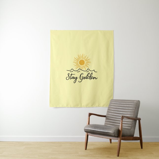 Bleibe goldenes Tapestry - Eine Touch der Wärme Wandteppich (Beispiel)