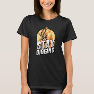 Bleibe Grabgold Silbersteine Mineralienvorschau T-Shirt