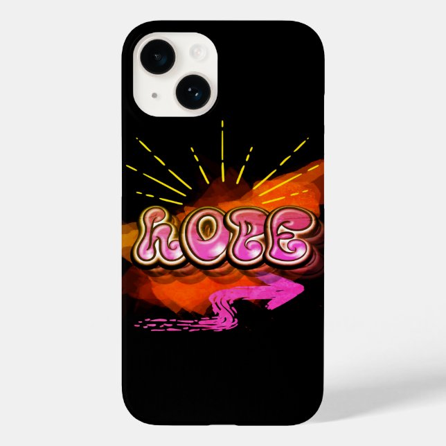 Bleibe Graffiti HOPE Graphic Case-Mate iPhone Hülle (Rückseite)