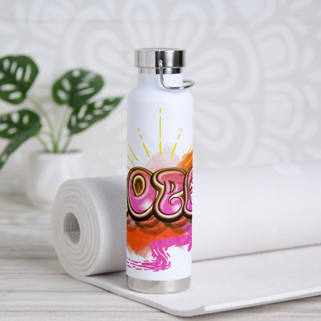 Bleibe Graffiti HOPE Graphic Trinkflasche (Yoga)