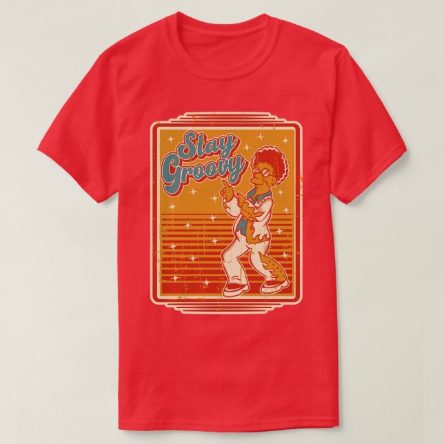 Bleibe Groovy T-Shirt (Design vorne)