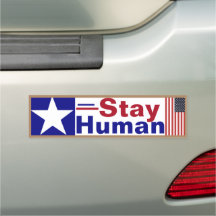 Bleibe Human Car Magnet