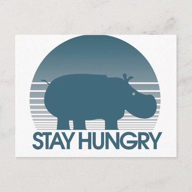 Bleibe Hunger Postkarte (Vorderseite)