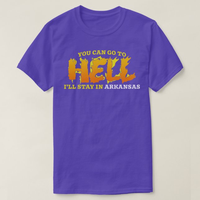 Bleibe in Arkansas TShirt (Design vorne)