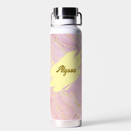 Bleibe in Style - Pink & Gold Wasserflasche Trinkflasche