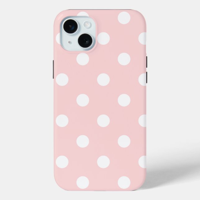 Bleibe Klasse 1 - Schöne Girly Polka Dots Case - (Rückseite)