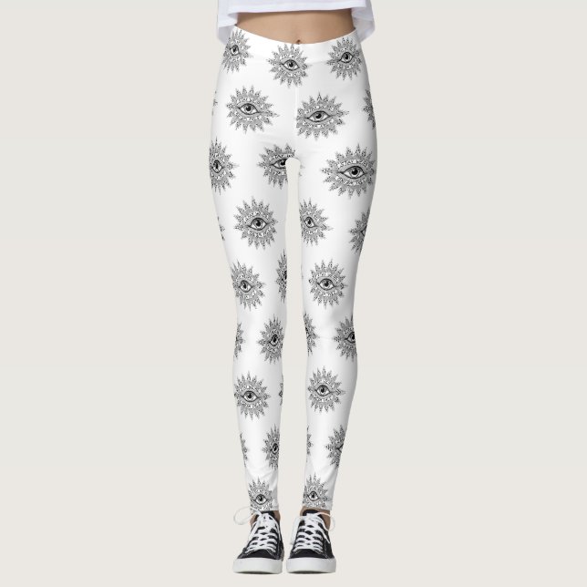 Bleibe komische Leggings (Vorderseite)