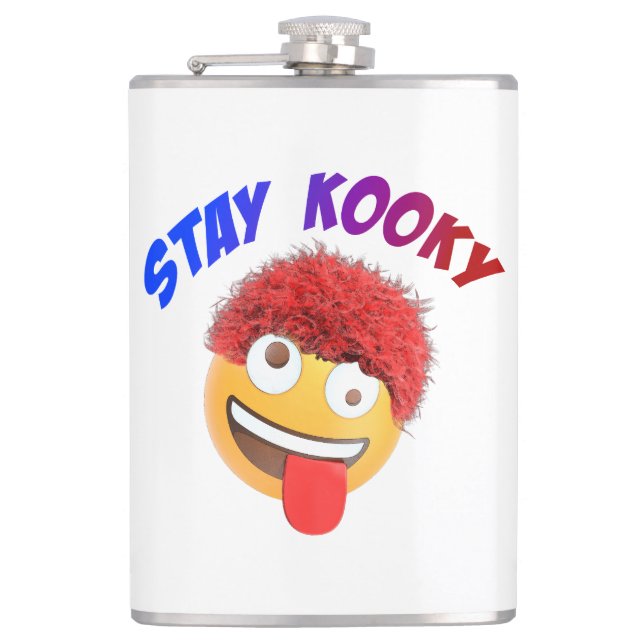 Bleibe Kooky Flachmann (Vorderseite)