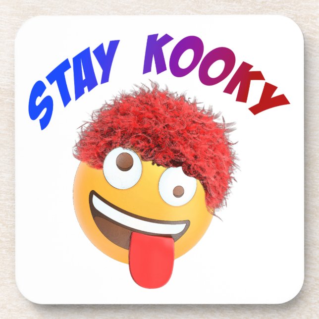 Bleibe Kooky Getränkeuntersetzer (Vorderseite)