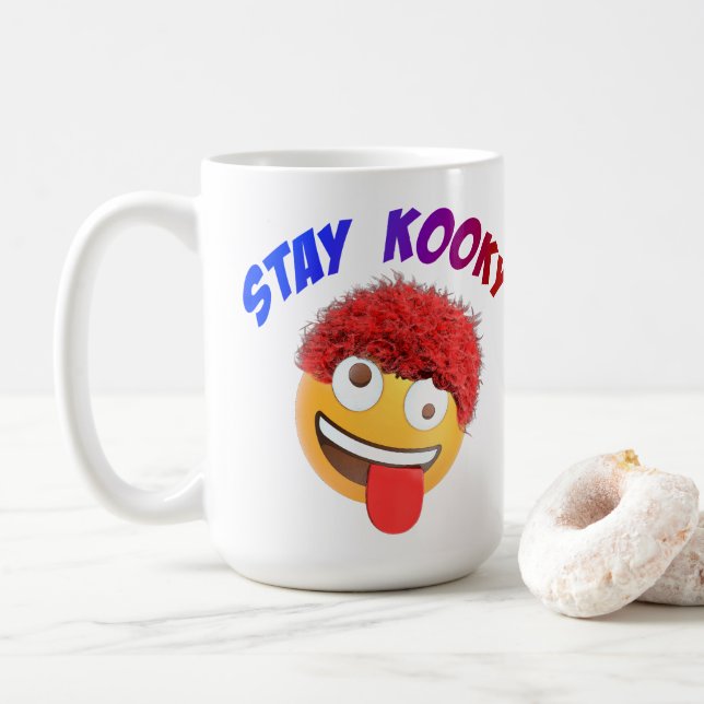 Bleibe Kooky Kaffeetasse (Mit Donut)
