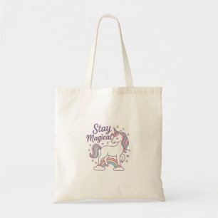 Bleibe Magical Unicorn Niedlich Pastel Fantasy Tot Tragetasche