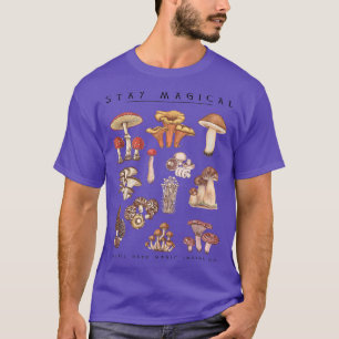 Bleibe Magische Illustration Pilz-Raum Botanische  T-Shirt