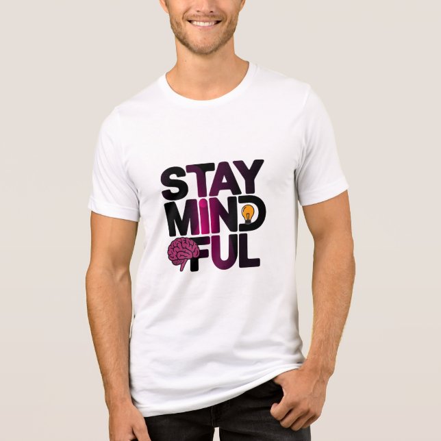 Bleibe Mindful Tri-Blend Shirt (Vorderseite)