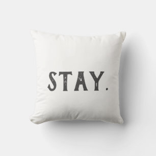 "Bleibe" Modernes Minimalistisch Kissen