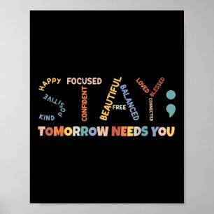 Bleibe Morgen braucht Sie, Semicolon Mental Health Poster