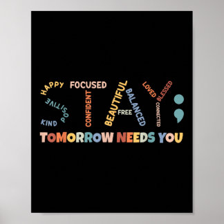 Bleibe Morgen braucht Sie, Semicolon Mental Health Poster