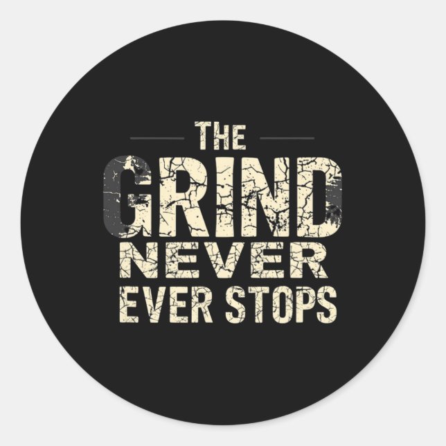 Bleibe motiviert runder aufkleber (Vorderseite)