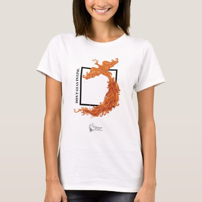 Bleibe nicht in Line Phoenix T-Shirt (Vorderseite)