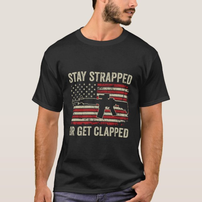 Bleibe oder aufgeklatscht werden - FLACHT DER US-a T-Shirt (Vorderseite)