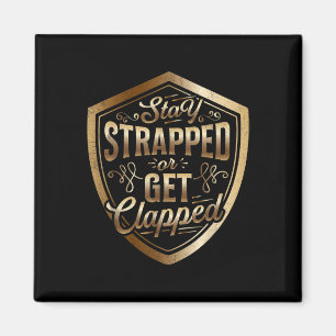 Bleibe oder geklatscht Sun-Tzu-Zitat der Art Magnet