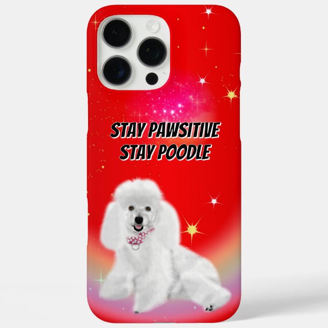 Bleibe Pawsitive Case-Mate iPhone Hülle (Rückseite)