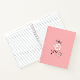 Bleibe Pawsitive Niedlich Pet Puns Notebook Notizbuch