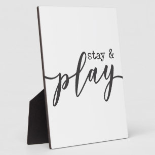 Bleibe & Play Kid's Playroom Sign Fotoplatte