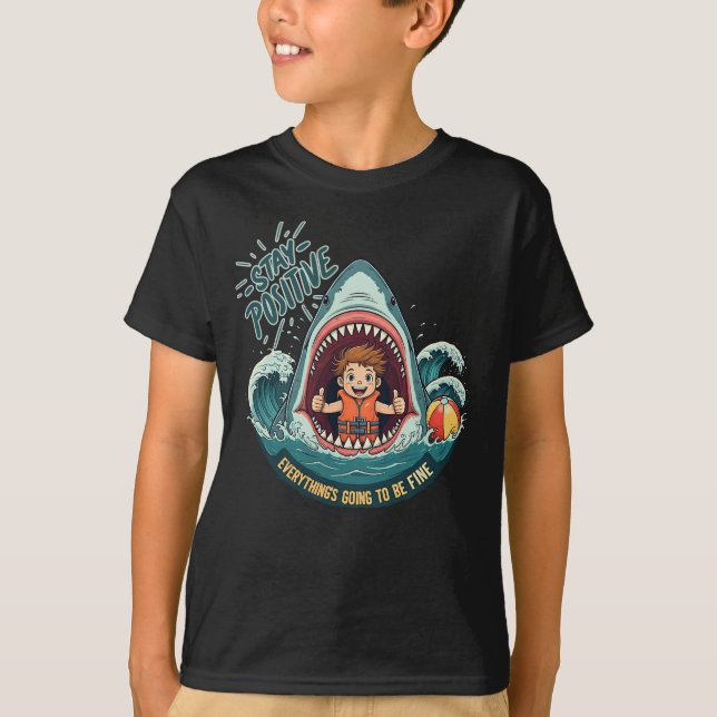 BLEIBE POSITIV: Es wird alles gut T-Shirt (Vorderseite)