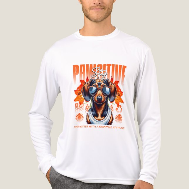 bleibe positiv Tri-Blend shirt (Vorderseite)