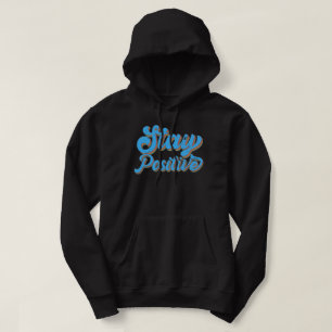 BLEIBE POSITIVE Retrodesign der 70er Jahre Hoodie