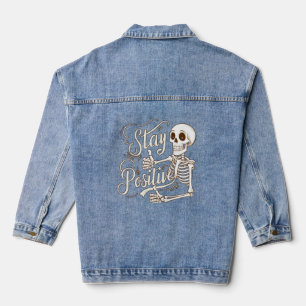 BLEIBE POSITIVER KNOCHEN JEANSJACKE