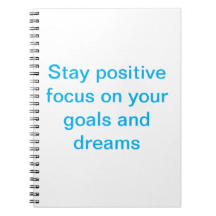Bleibe PositiveSpiral Foto Notebook Notizblock