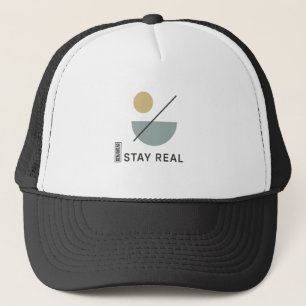 BLEIBE REAL Minimalistisch Trucker Hat - Moderner Truckerkappe