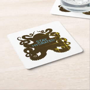 Bleibe Rechteckiger Pappuntersetzer