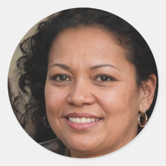 Bleibe Runder Aufkleber