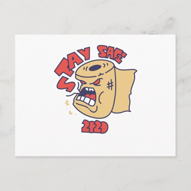Bleibe Safe 2020 Postkarte (Vorderseite)