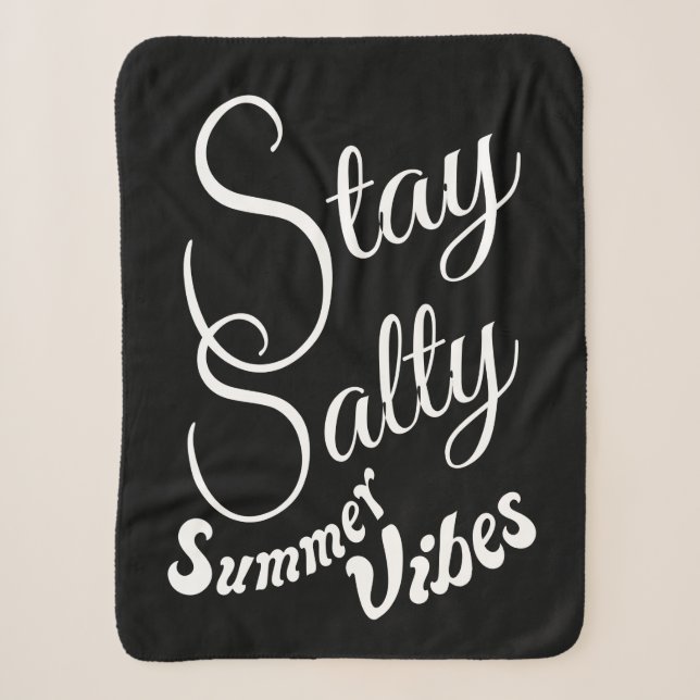 Bleibe Salty Summer Vibes Sherpadecke (Vorderseite)