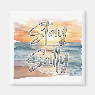 Bleibe Salty Sunset Beach Magnet