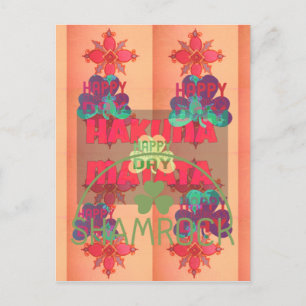 Bleibe segne Happy Saint Patrick's Day Hakuna Mata Postkarte