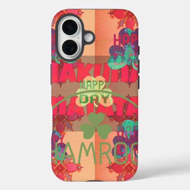 Bleibe segnen Happy St Patrick's Day Hakuna Matata Case-Mate iPhone Hülle (Rückseite)